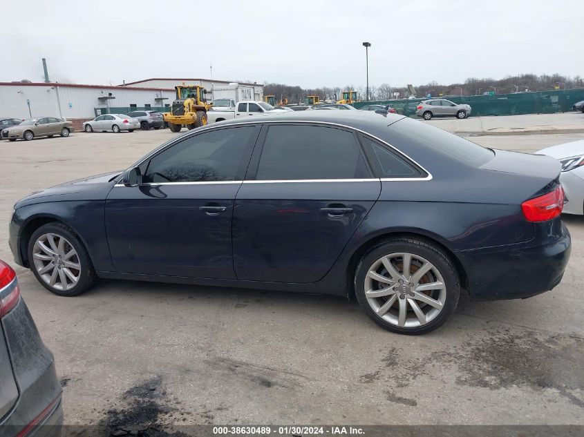 2013 AUDI A4 2.0T PREMIUM - WAUFFAFL3DA092055