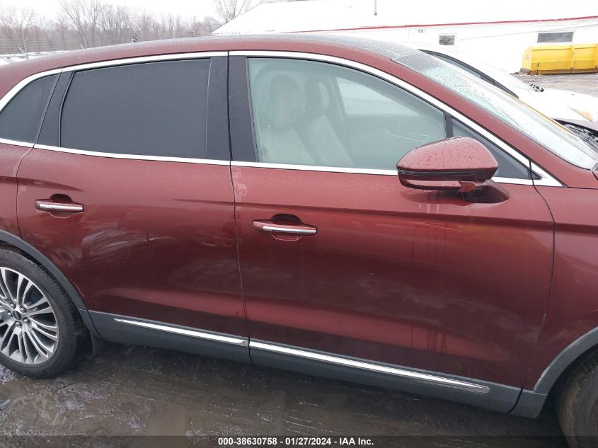 2016 LINCOLN MKX RESERVE - 2LMTJ6LP2GBL23187