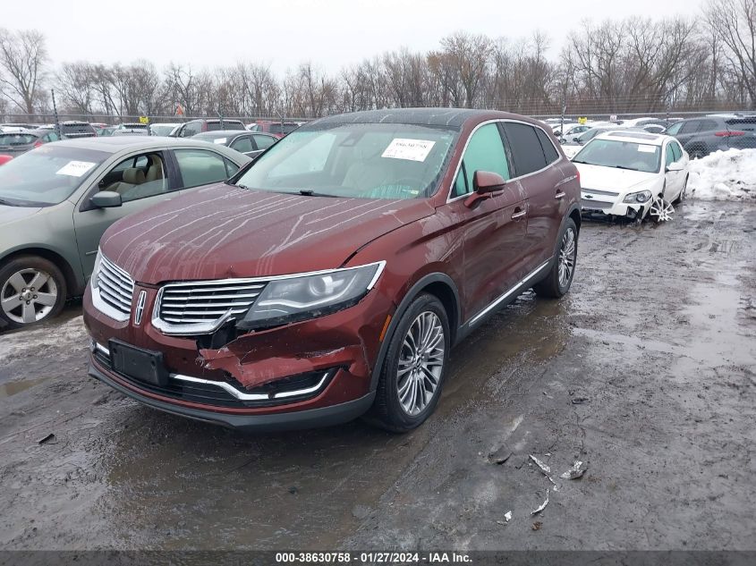 2016 LINCOLN MKX RESERVE - 2LMTJ6LP2GBL23187
