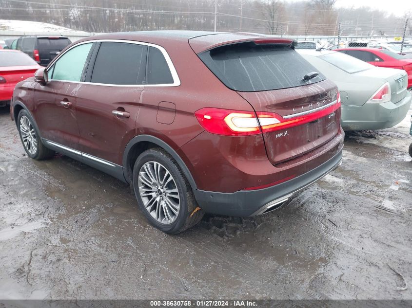 2016 LINCOLN MKX RESERVE - 2LMTJ6LP2GBL23187