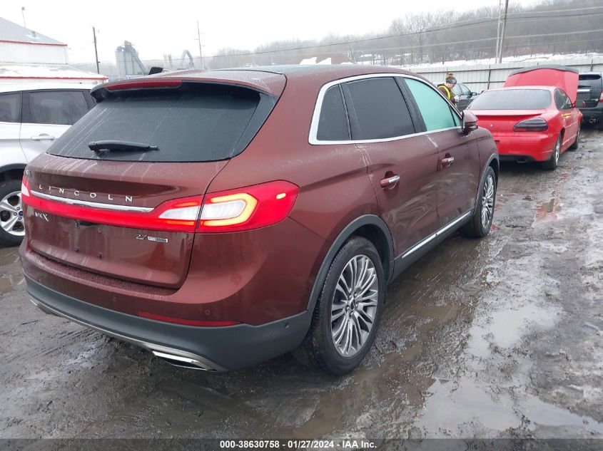 2016 LINCOLN MKX RESERVE - 2LMTJ6LP2GBL23187