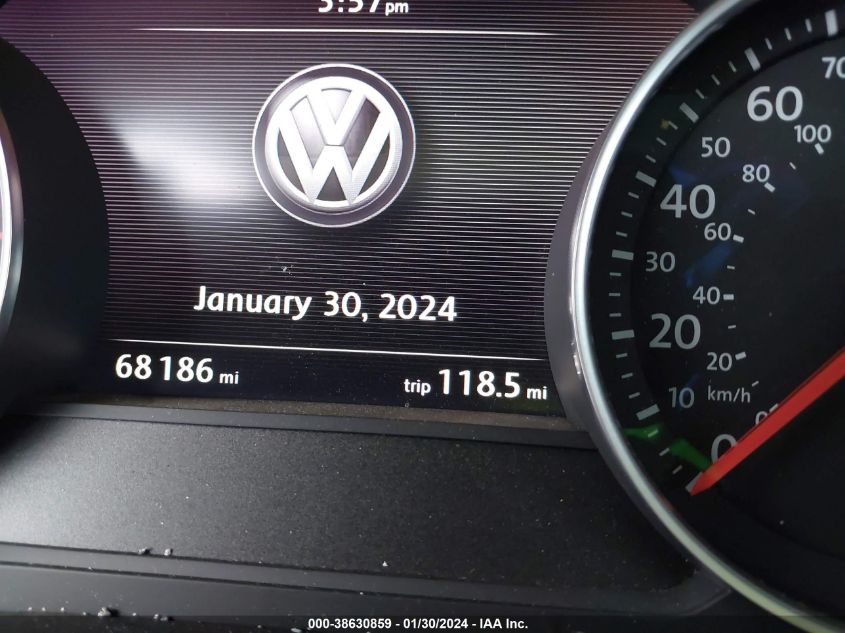 2014 VOLKSWAGEN TOUAREG 3.6L SPORT - WVGEF9BP7ED005761
