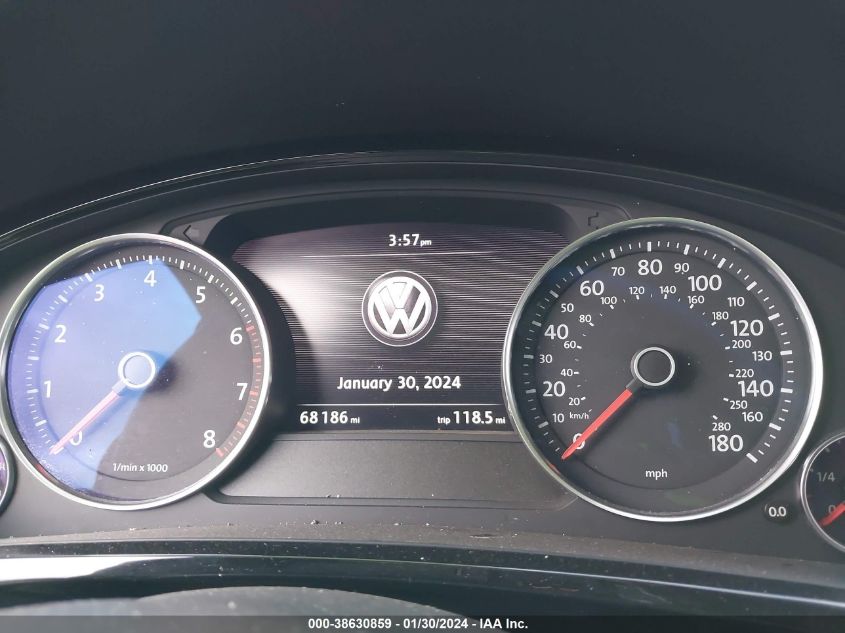 2014 VOLKSWAGEN TOUAREG 3.6L SPORT - WVGEF9BP7ED005761