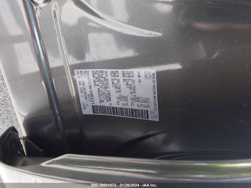 2024 NISSAN TITAN SV 4X4 - 1N6AA1EC5RN108511