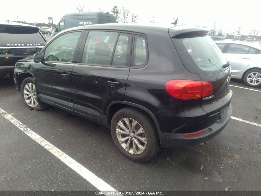 2014 VOLKSWAGEN TIGUAN S - WVGAV3AX0EW625775