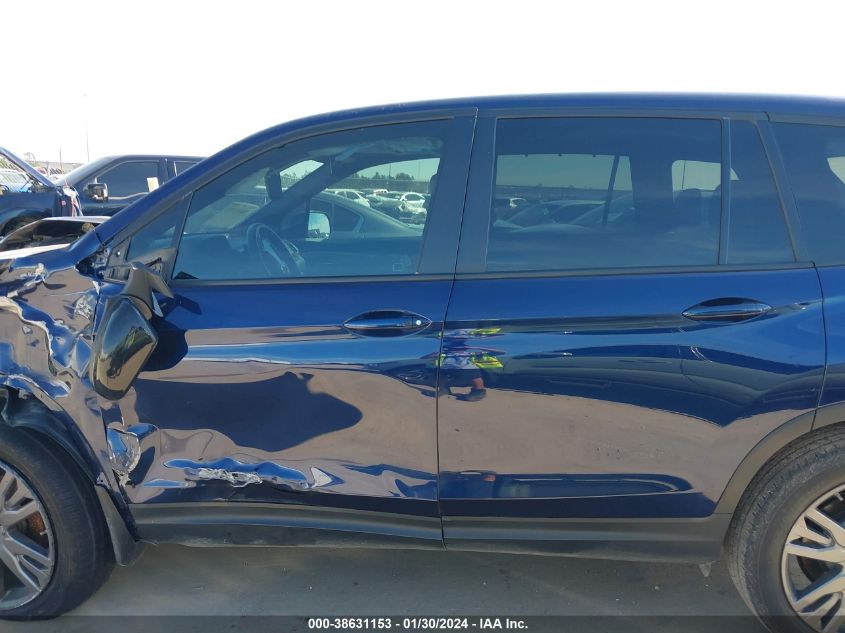 2021 HONDA PASSPORT 2WD EX-L - 5FNYF7H56MB013269
