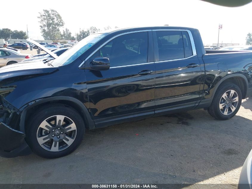 2018 HONDA RIDGELINE RTL-T - 5FPYK2F69JB001808
