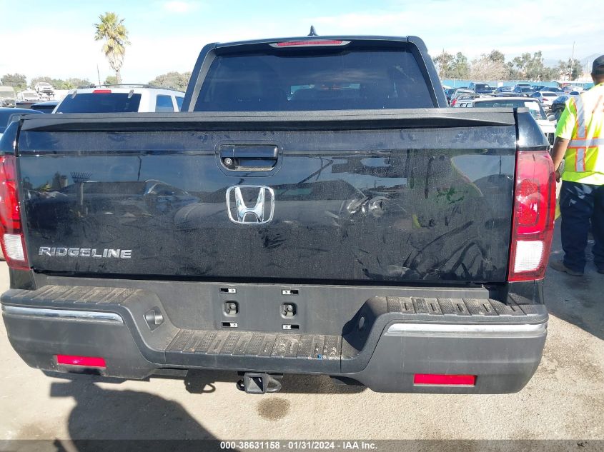 2018 HONDA RIDGELINE RTL-T - 5FPYK2F69JB001808