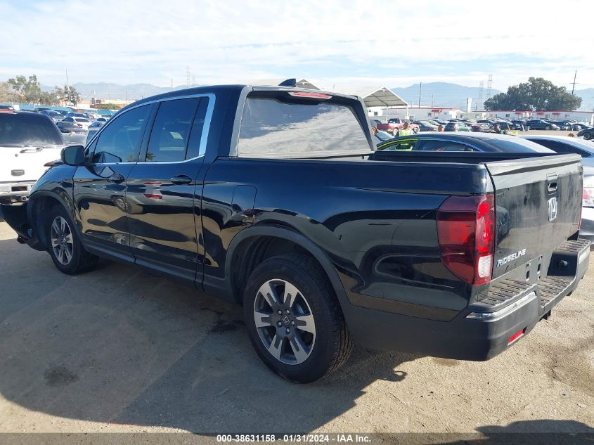 2018 HONDA RIDGELINE RTL-T - 5FPYK2F69JB001808