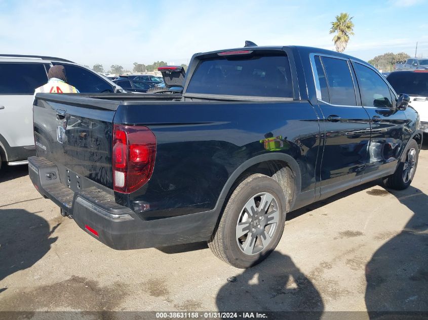 2018 HONDA RIDGELINE RTL-T - 5FPYK2F69JB001808