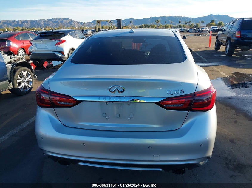 VIN JN1FV7AP5JM461725 2018 INFINITI Q50 3.0T RED SPORT 400
