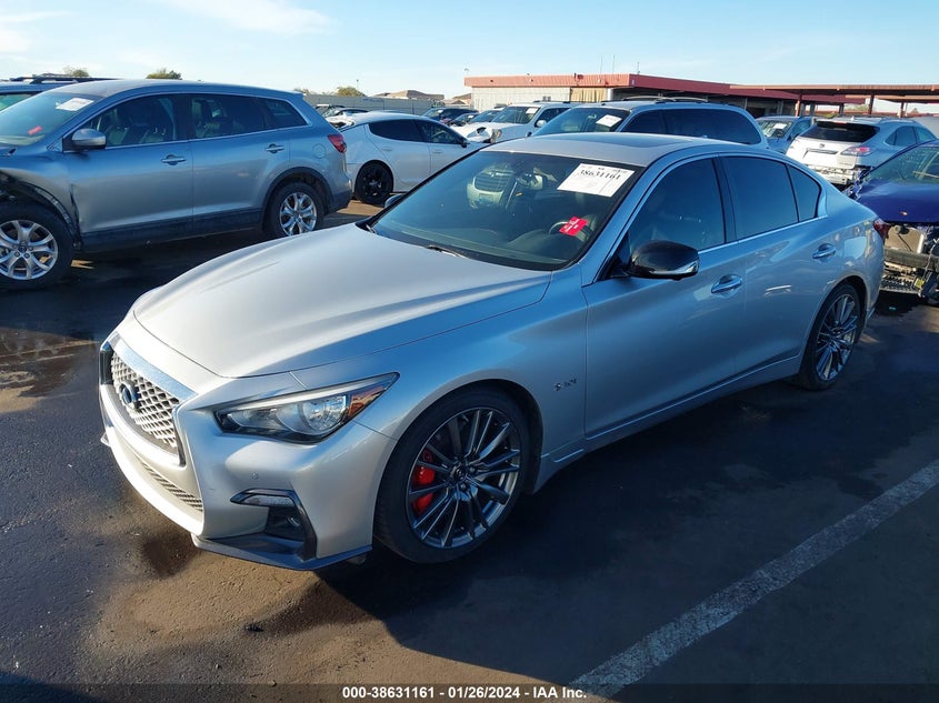 VIN JN1FV7AP5JM461725 2018 INFINITI Q50 3.0T RED SPORT 400