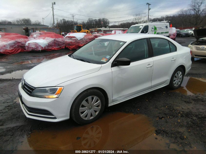 2015 VOLKSWAGEN JETTA 2.0L S - 3VW2K7AJ0FM306301