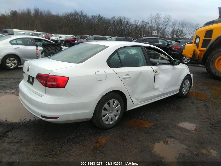 2015 VOLKSWAGEN JETTA 2.0L S - 3VW2K7AJ0FM306301