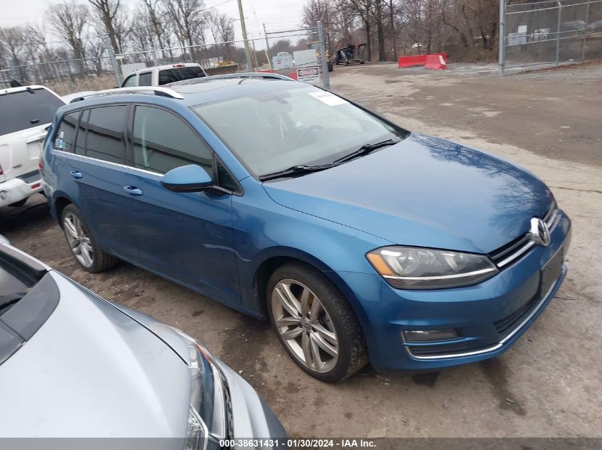 2015 VOLKSWAGEN GOLF SPORTWAGEN TDI SEL 4-DOOR - 3VWCA7AU9FM065484