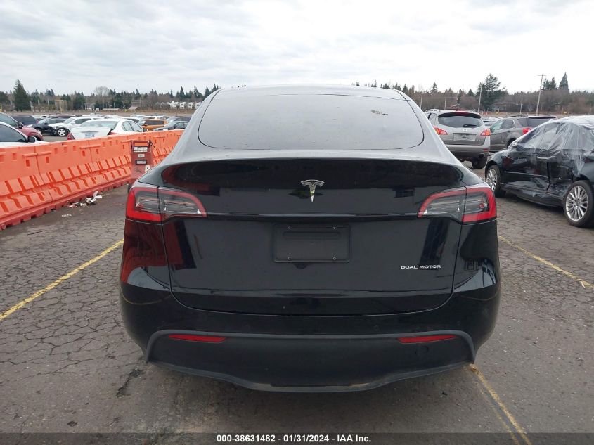 2021 TESLA MODEL Y LONG RANGE DUAL MOTOR ALL-WHEEL DRIVE - 5YJYGDEEXMF078206