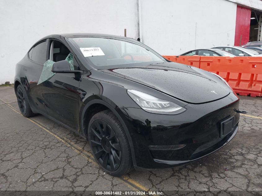2021 TESLA MODEL Y LONG RANGE DUAL MOTOR ALL-WHEEL DRIVE - 5YJYGDEEXMF078206