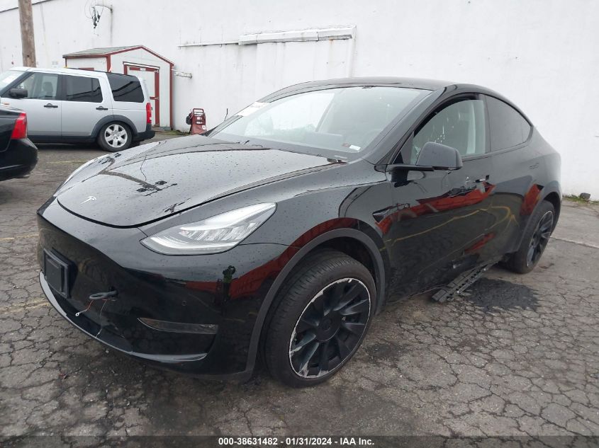 2021 TESLA MODEL Y LONG RANGE DUAL MOTOR ALL-WHEEL DRIVE - 5YJYGDEEXMF078206