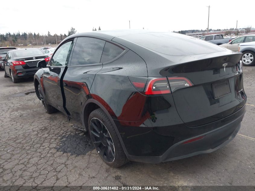 2021 TESLA MODEL Y LONG RANGE DUAL MOTOR ALL-WHEEL DRIVE - 5YJYGDEEXMF078206