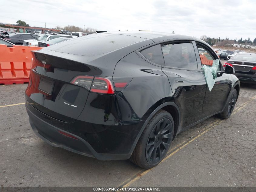 2021 TESLA MODEL Y LONG RANGE DUAL MOTOR ALL-WHEEL DRIVE - 5YJYGDEEXMF078206