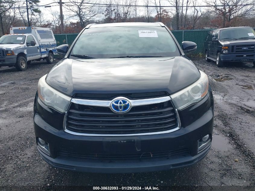 2015 TOYOTA HIGHLANDER HYBRID LIMITED 5TDDCRFH7FS013473