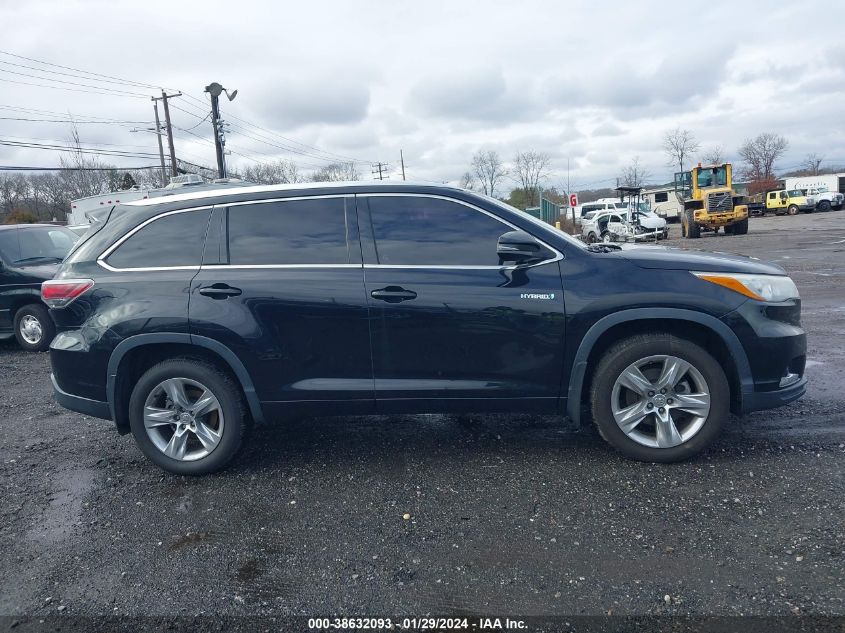 2015 TOYOTA HIGHLANDER HYBRID LIMITED 5TDDCRFH7FS013473