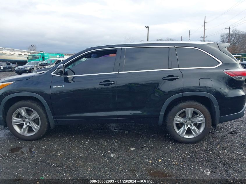 2015 TOYOTA HIGHLANDER HYBRID LIMITED 5TDDCRFH7FS013473