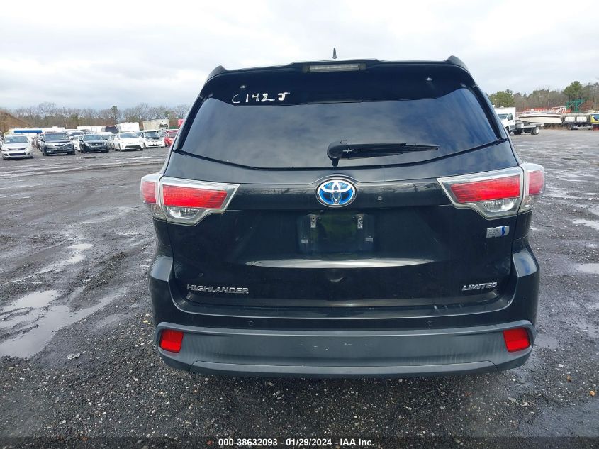 2015 TOYOTA HIGHLANDER HYBRID LIMITED 5TDDCRFH7FS013473