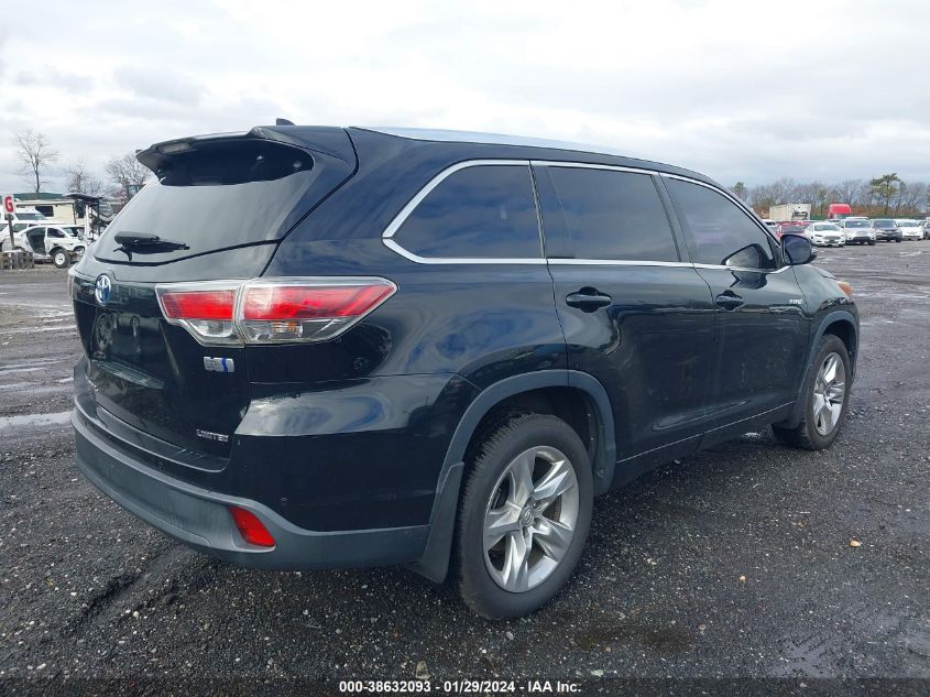 2015 TOYOTA HIGHLANDER HYBRID LIMITED 5TDDCRFH7FS013473