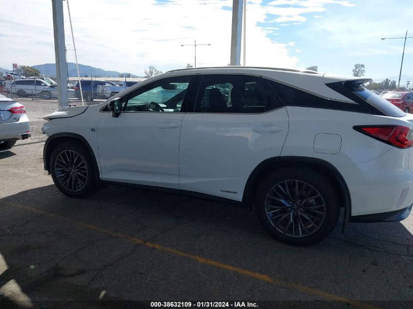 2018 LEXUS RX 450H 450H/BASE/F SPORT - 2T2BGMCA9JC020606