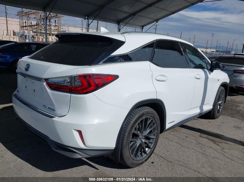2018 LEXUS RX 450H 450H/BASE/F SPORT - 2T2BGMCA9JC020606