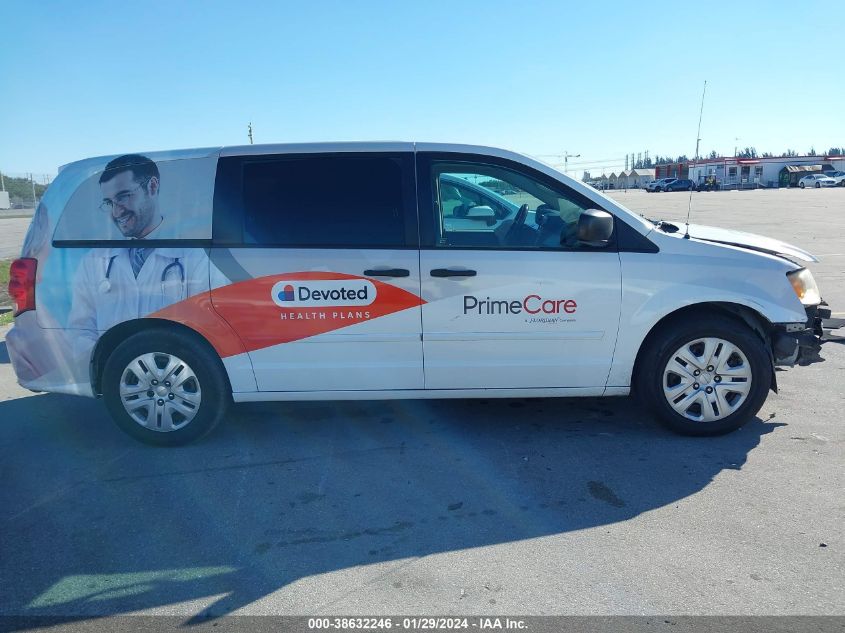 2014 DODGE GRAND CARAVAN AVP/SE - 2C4RDGBG2ER274277