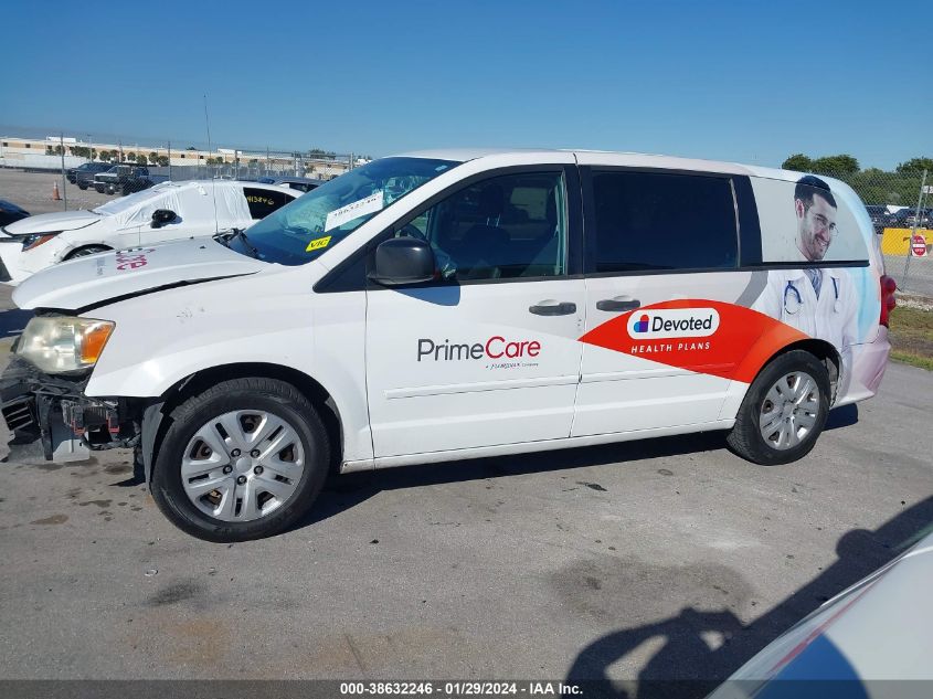 2014 DODGE GRAND CARAVAN AVP/SE - 2C4RDGBG2ER274277