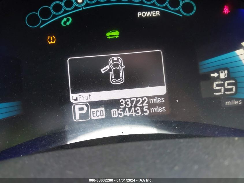 2014 NISSAN LEAF S/SV/SL - 1N4AZ0CP6EC338338
