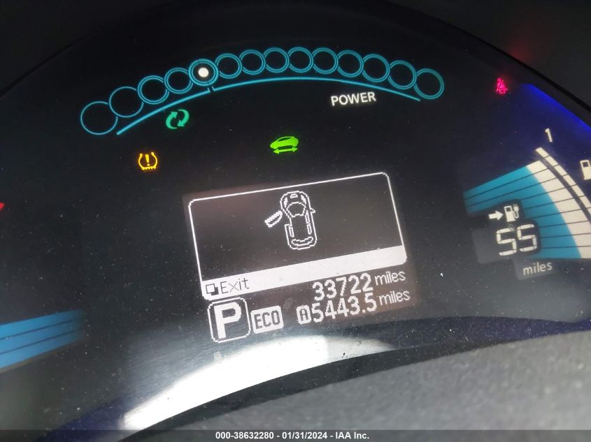2014 NISSAN LEAF S/SV/SL - 1N4AZ0CP6EC338338