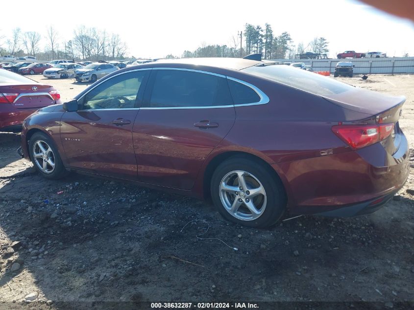 2016 CHEVROLET MALIBU LS - 1G1ZB5ST5GF219669