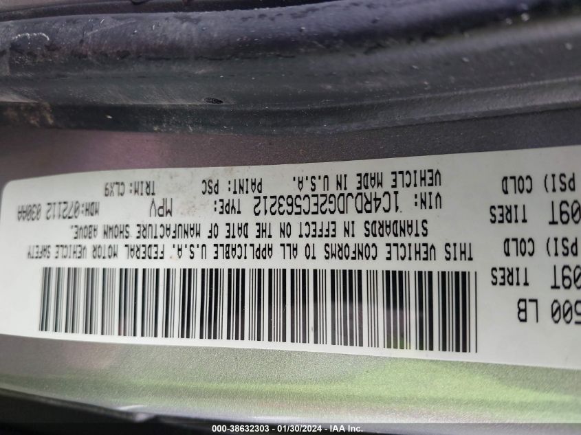 2014 DODGE DURANGO LIMITED - 1C4RDJDG2EC563212