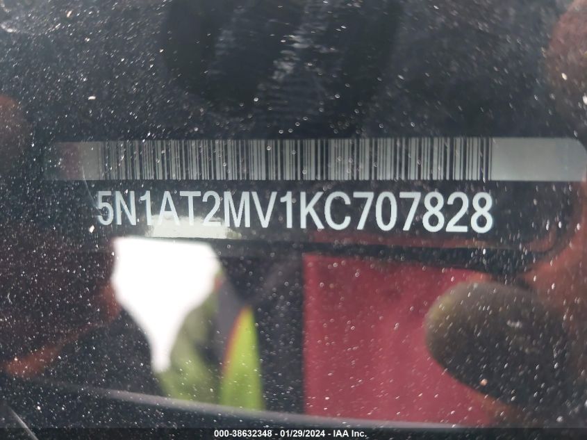 2019 NISSAN ROGUE SL - 5N1AT2MV1KC707828