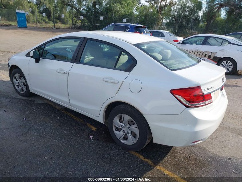 2013 HONDA CIVIC LX - 19XFB2F55DE291952