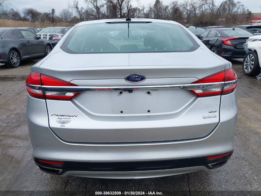 2017 FORD FUSION SE - 3FA6P0H93HR204429