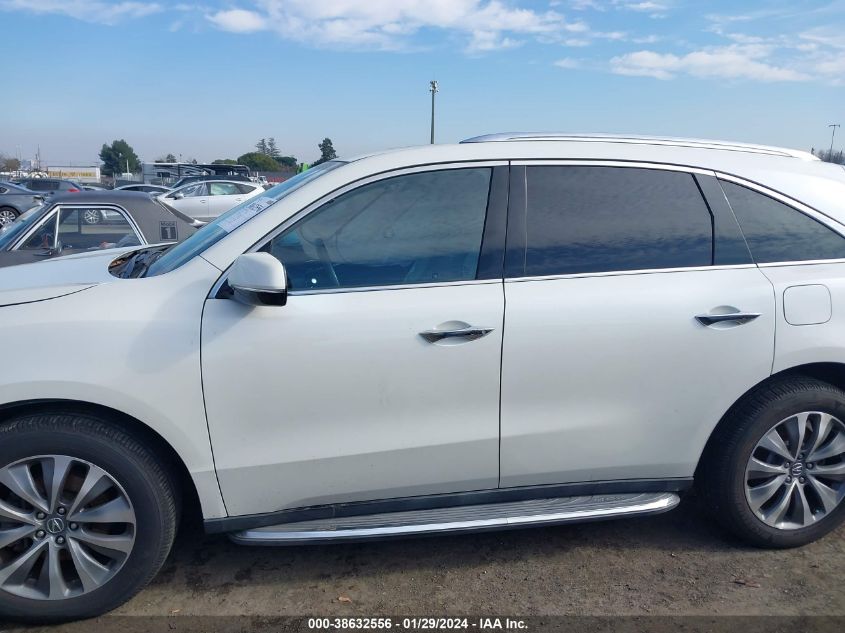 2014 ACURA MDX TECHNOLOGY PACKAGE - 5FRYD4H44EB027361