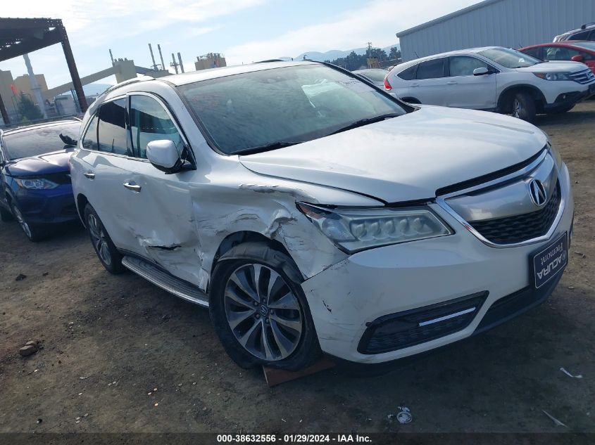 2014 ACURA MDX TECHNOLOGY PACKAGE - 5FRYD4H44EB027361