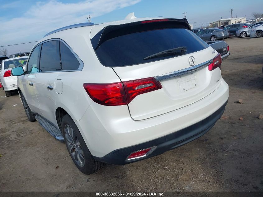 2014 ACURA MDX TECHNOLOGY PACKAGE - 5FRYD4H44EB027361