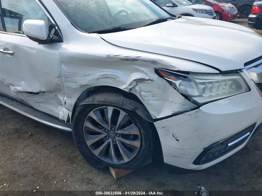 2014 ACURA MDX TECHNOLOGY PACKAGE - 5FRYD4H44EB027361