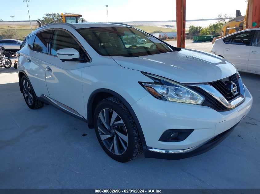2016 NISSAN MURANO PLATINUM - 5N1AZ2MH5GN130810
