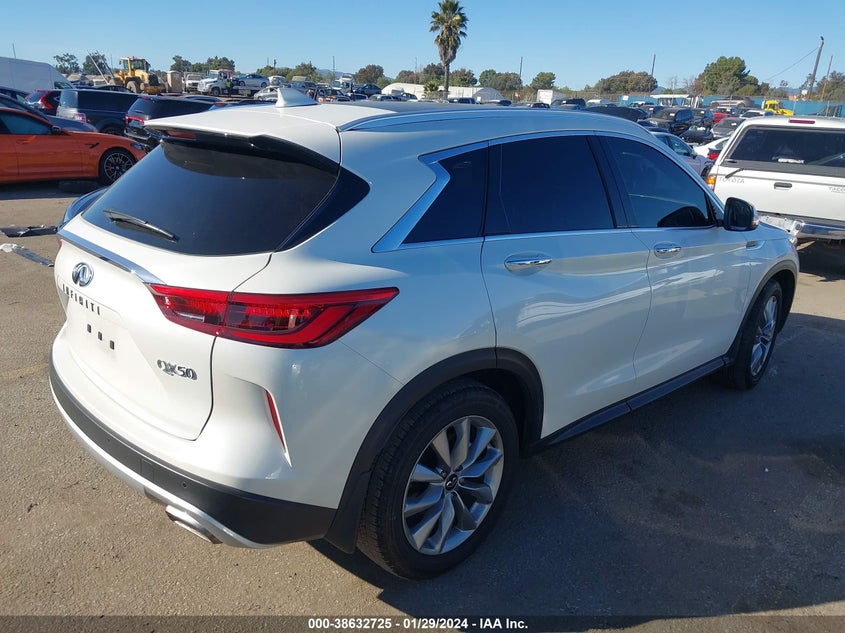 VIN 3PCAJ5BA6MF126634 2021 INFINITI QX50 LUXE