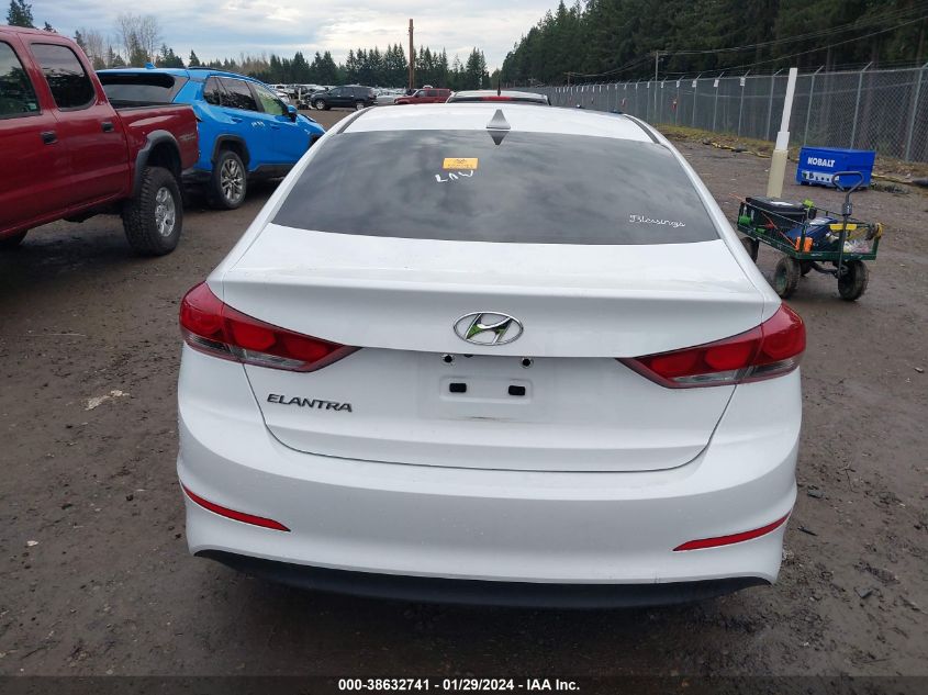 2017 HYUNDAI ELANTRA SE - 5NPD84LF6HH193612