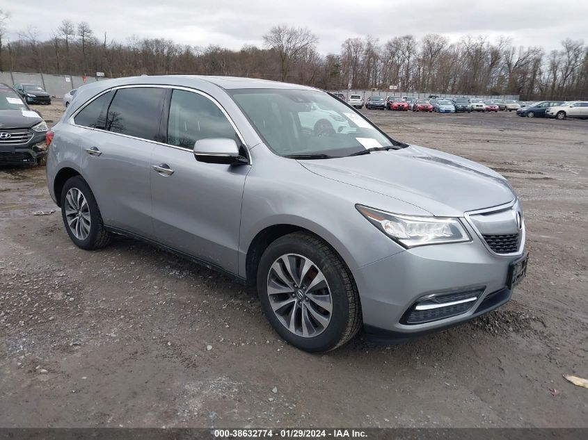 2016 ACURA MDX TECH/W/TECH/ACURAWATCH PLUS - 5FRYD4H46GB044164