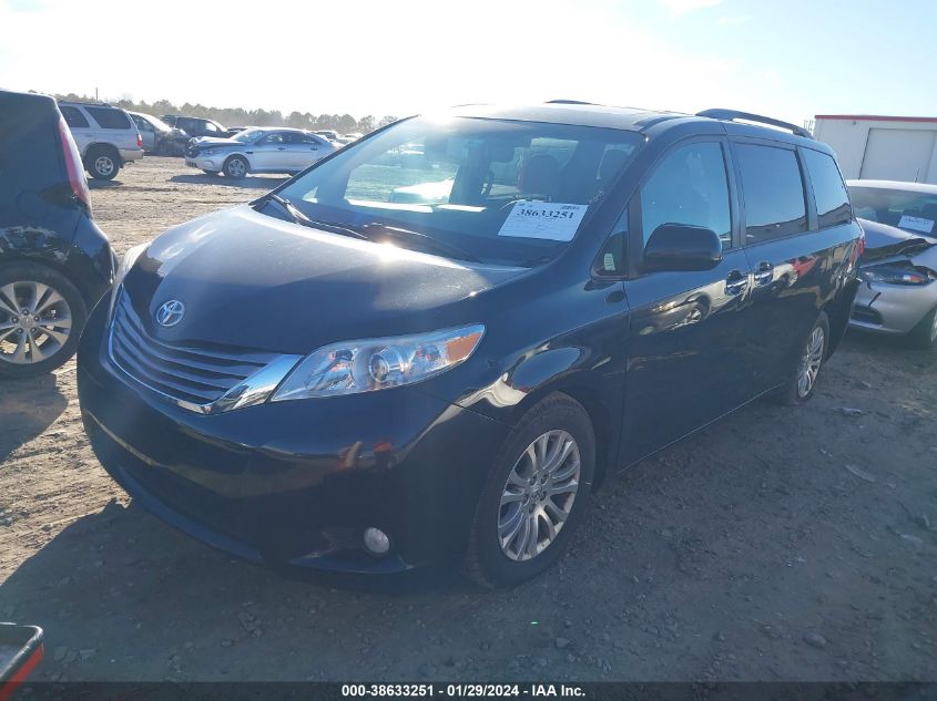 2015 TOYOTA SIENNA XLE 8 PASSENGER - 5TDYK3DCXFS612246