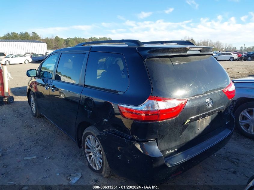 2015 TOYOTA SIENNA XLE 8 PASSENGER - 5TDYK3DCXFS612246